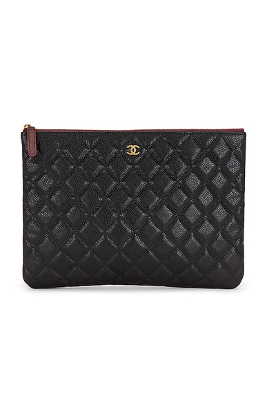Chanel Caviar Medium O Case Clutch