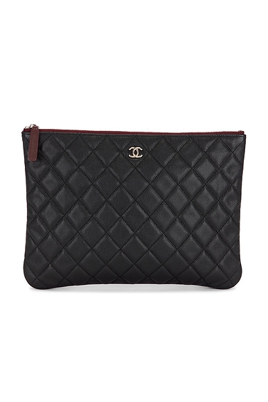 Chanel Caviar Medium O Case Clutch