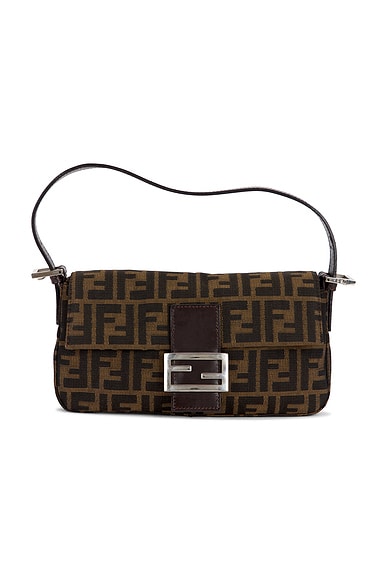 Fendi Zucca Baguette Shoulder Bag