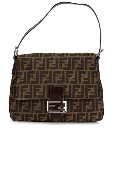 Fendi Zucca Mama Forever Baguette Shoulder Bag