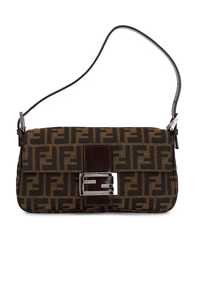 Fendi Zucca Baguette Shoulder Bag