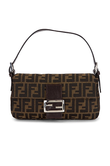 Fendi Zucca Baguette Shoulder Bag