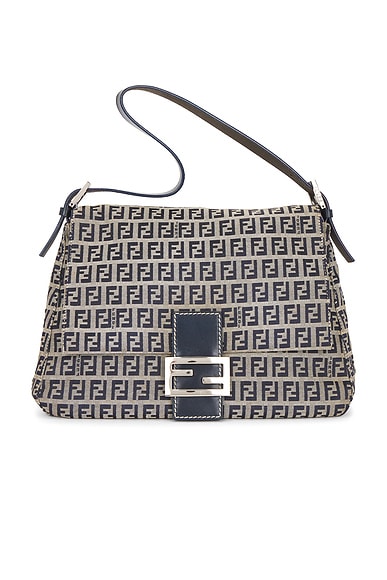 Fendi Zucchino Mama Baguette Shoulder Bag
