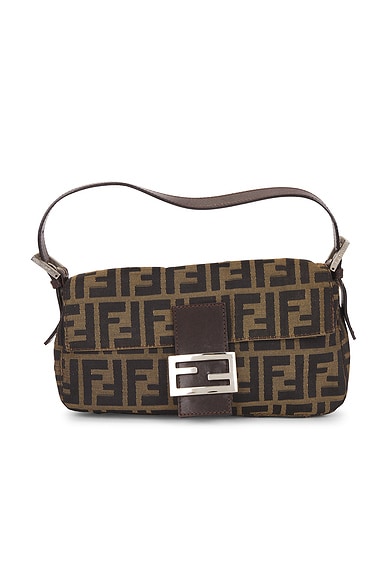 Fendi Zucca Baguette Shoulder Bag