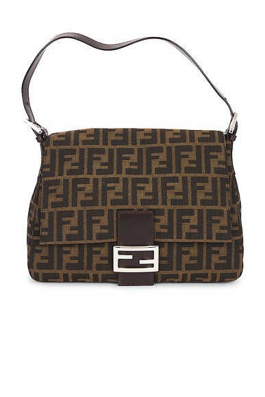 Fendi Zucca Mama Forever Baguette Shoulder Bag