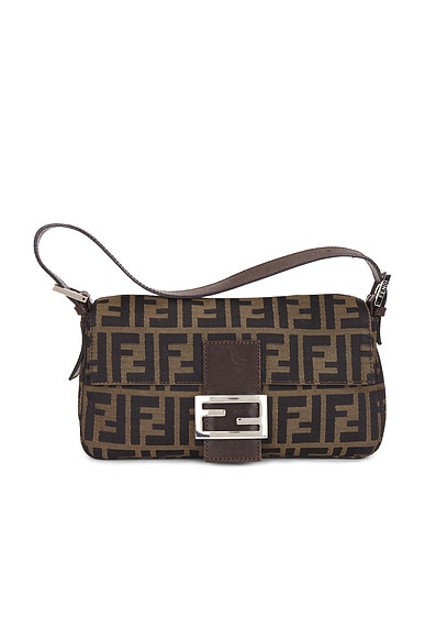 Fendi Zucca Baguette Shoulder Bag