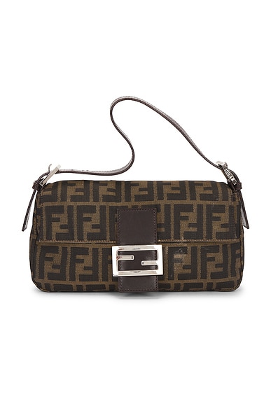 Fendi Zucca Baguette Shoulder Bag