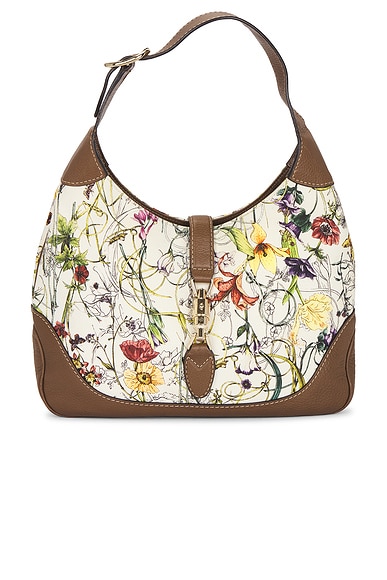 FWRD Renew Gucci Jackie Flora Hobo Bag in Multi