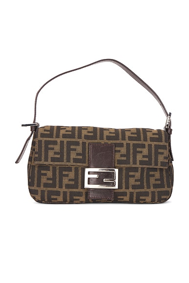 Fendi Zucca Baguette Shoulder Bag