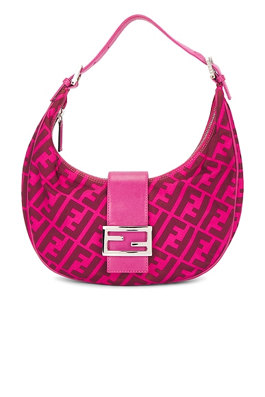 Fendi Zucca Croissant Hobo Bag