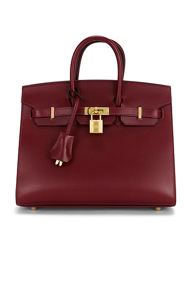 Hermes Box Birkin 25 Sellier Handbag