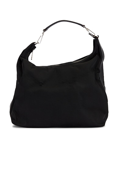 FWRD Renew Gucci Clasp Hobo Bag in Black