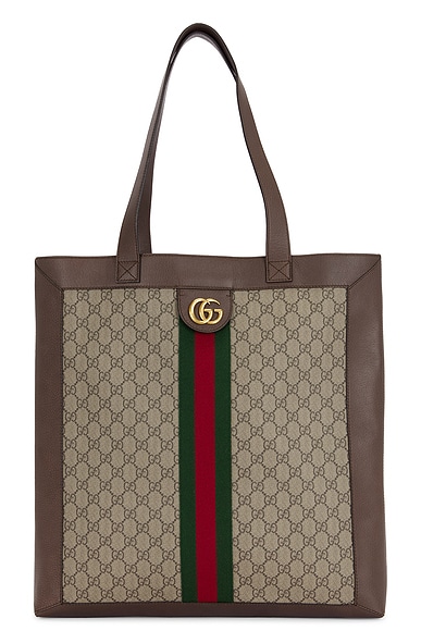 FWRD Renew Gucci Ophidia Tote Bag in Beige