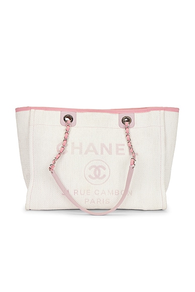 FWRD Renew Chanel Small Deauville Tote Bag in Pink