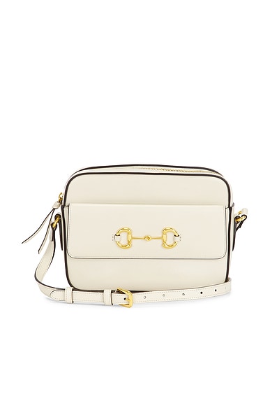 FWRD Renew Gucci Horsebit 1955 Camera Bag in Mystic White