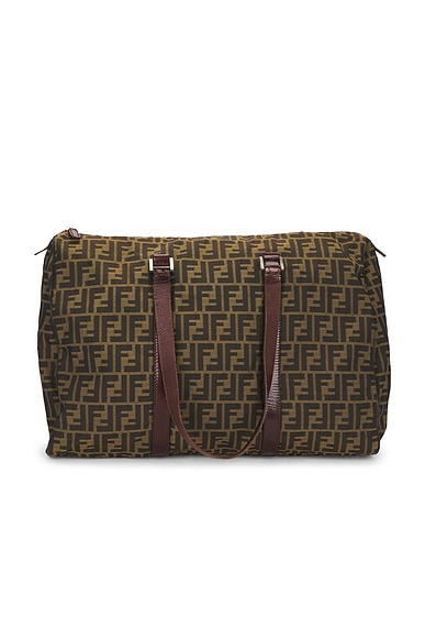 Fendi Zucca Boston Bag