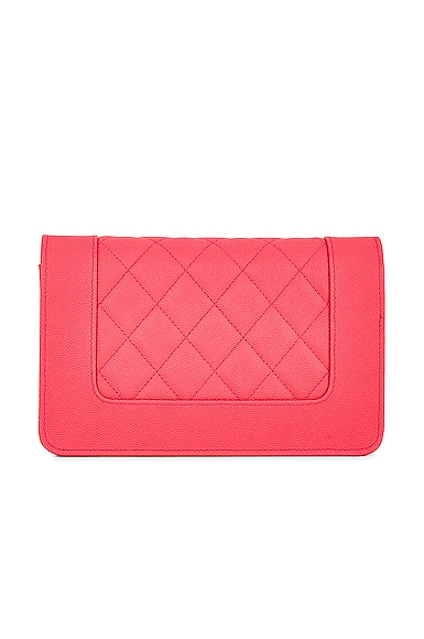 Pre-owned Chanel Mademoiselle Chain Wallet Shoulder Bag In Pink