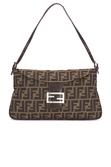 Fendi Zucca Baguette Shoulder Bag