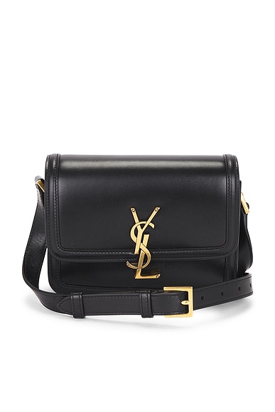 FWRD Renew Saint Laurent Small Solferino Satchel Bag in Noir