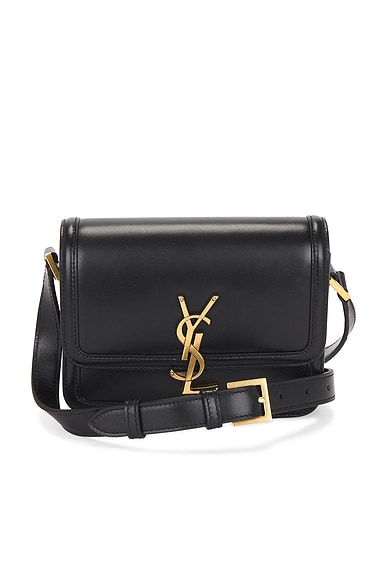 Saint Laurent Small Solferino Satchel Bag in Noir