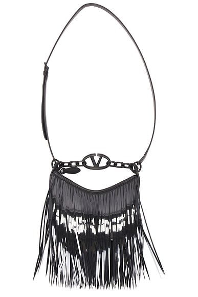 Valentino Garavani V Logo Moon Mini Hobo Bag