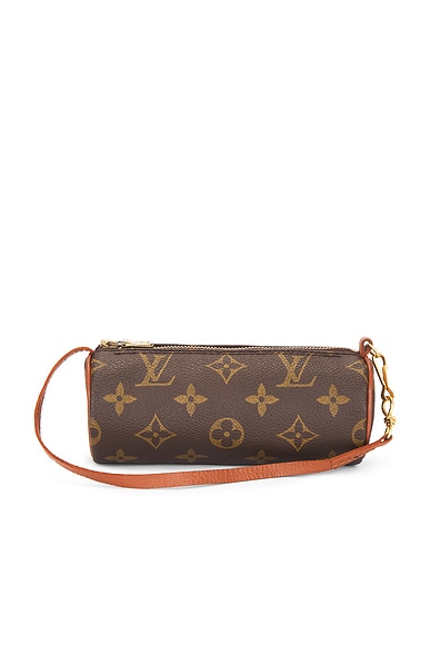 FWRD Renew Louis Vuitton Vintage Monogram Papillon Pochette Shoulder Bag in Brown