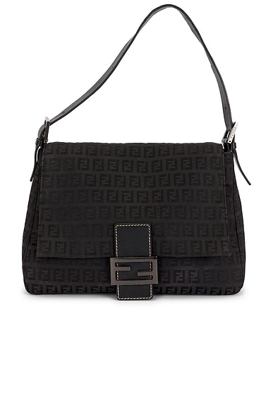 Fendi Zucchino Baguette Shoulder Bag