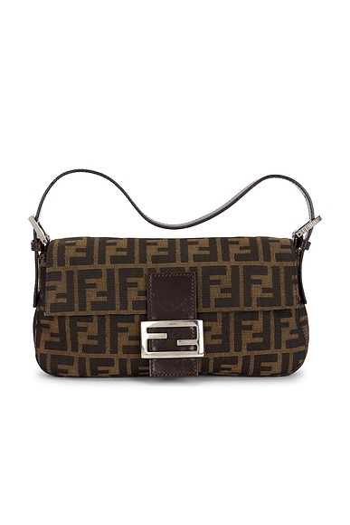 Fendi Zucca Baguette Shoulder Bag