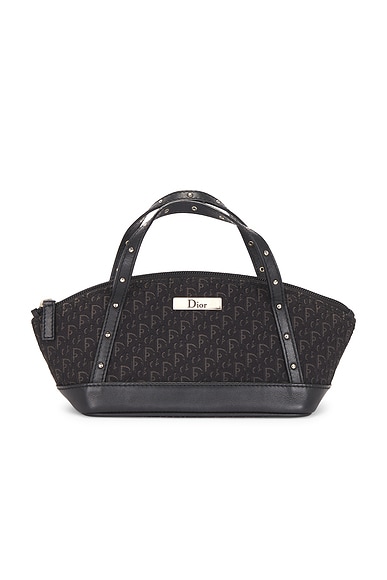 FWRD Renew Dior Street Chic Mini Bowling Bag in Black
