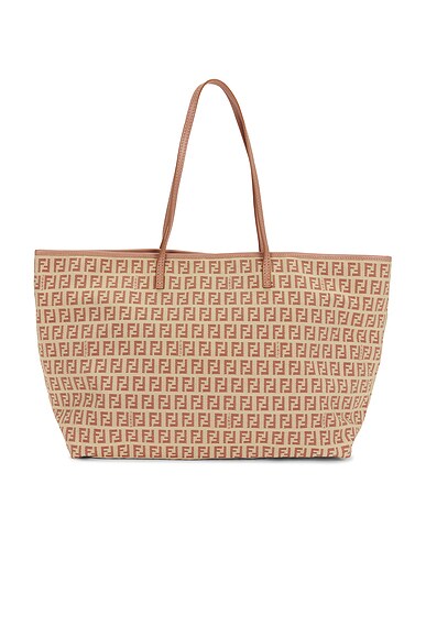 FENDl バック FWRD Renew Fendi Zucchino Roll Tote Bag in Pink | FWRD