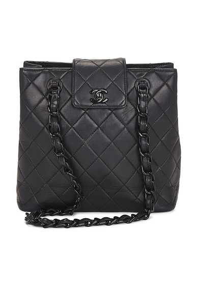 Chanel Lambskin Flap Tote Bag