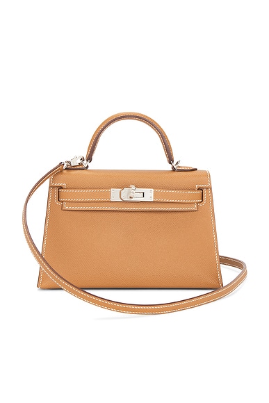 FWRD Renew Hermes Epsom Kelly 20 Handbag in Gold