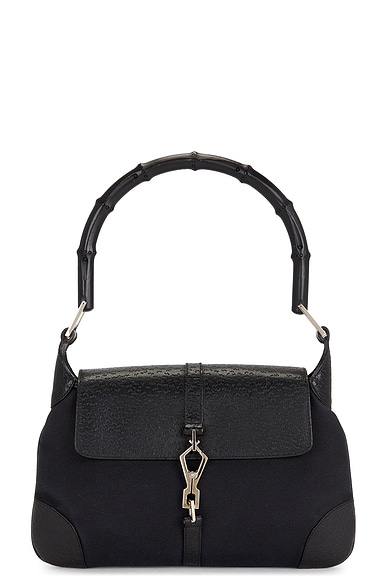 FWRD Renew Gucci Bamboo Jackie Hobo Bag in Black