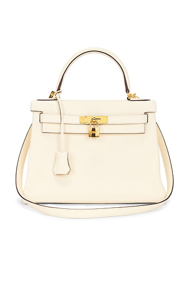 FWRD Renew Hermes Togo Kelly 28 Handbag in Nata