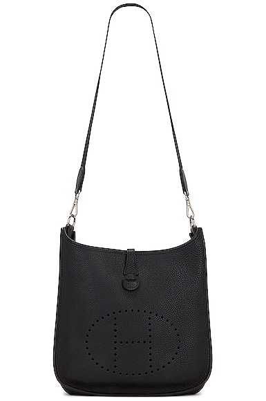 Pre-owned Hermes Evelyne Pm Shoulder Bag In Black
