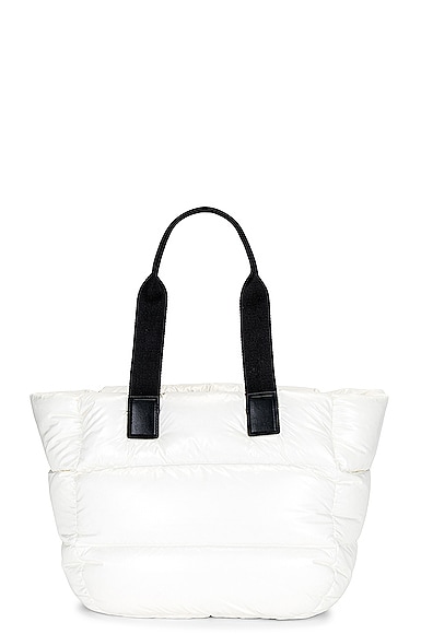 Shop Moncler Caradoc Tote Bag In White