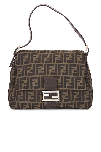 Fendi Zucca Mama Forever Baguette Shoulder Bag