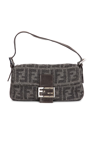Fendi Zucca Baguette Shoulder Bag