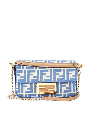 Fendi Zucca Baguette Shoulder Bag