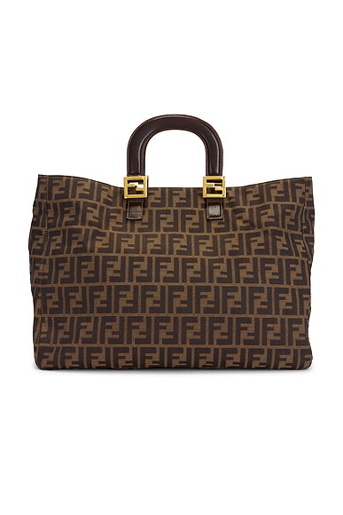 Fendi Zucca Boston Bag