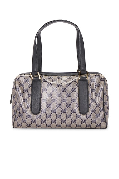 FWRD Renew Gucci Boston Bag in Grey