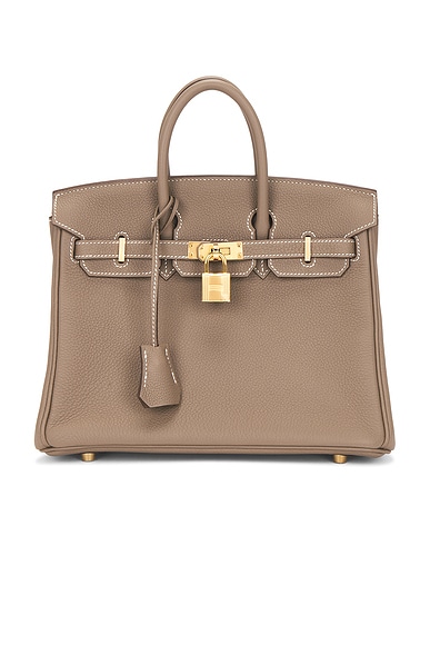Hermes Taurillon Clemence Birkin 25 Handbag