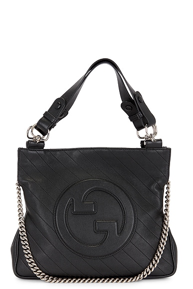 FWRD Renew Gucci Sakai Be Green Blondie Tote Bag in Black