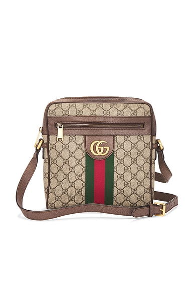 FWRD Renew Gucci Ophidia Messenger Bag in Beige