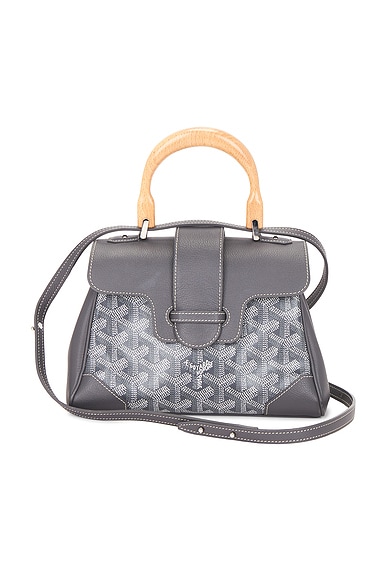FWRD Renew Goyard Mini Saigon Souple Handbag in Grey
