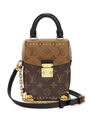 FWRD Renew Louis Vuitton Monogram Reverse Camera Box Handbag in Brown