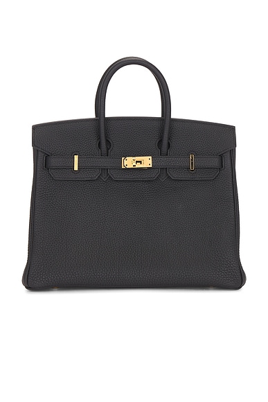 FWRD Renew Hermes Togo Birkin 25 Handbag in Black
