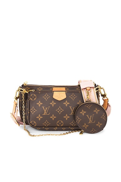 FWRD Renew Louis Vuitton Monogram Multi Pochette Accessoires Shoulder Bag in Brown