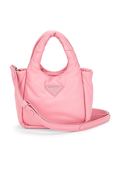 FWRD Renew Prada Padded Mini Handbag in Pink
