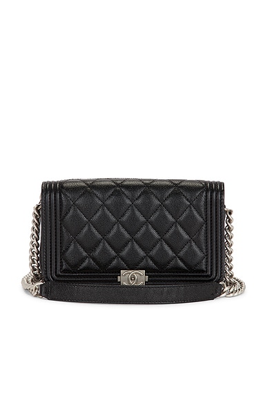 Chanel Caviar Boy Wallet On Chain